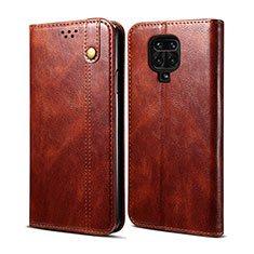 Coque Portefeuille Livre Cuir Etui Clapet B01S pour Xiaomi Poco M2 Pro Marron