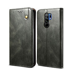 Coque Portefeuille Livre Cuir Etui Clapet B01S pour Xiaomi Redmi 9 Vert