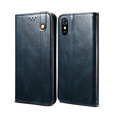 Coque Portefeuille Livre Cuir Etui Clapet B01S pour Xiaomi Redmi 9i Bleu