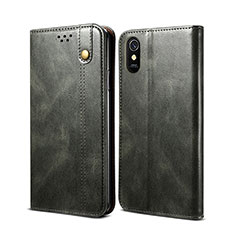 Coque Portefeuille Livre Cuir Etui Clapet B01S pour Xiaomi Redmi 9i Vert