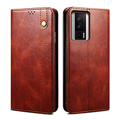 Coque Portefeuille Livre Cuir Etui Clapet B01S pour Xiaomi Redmi K60 5G Marron