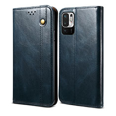 Coque Portefeuille Livre Cuir Etui Clapet B01S pour Xiaomi Redmi Note 10T 5G Bleu