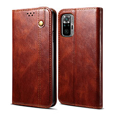 Coque Portefeuille Livre Cuir Etui Clapet B01S pour Xiaomi Redmi Note 11 SE India 4G Marron