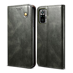 Coque Portefeuille Livre Cuir Etui Clapet B01S pour Xiaomi Redmi Note 11 SE India 4G Vert