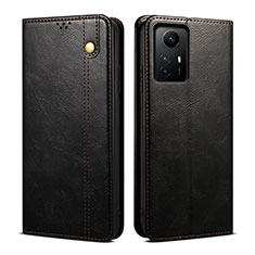 Coque Portefeuille Livre Cuir Etui Clapet B01S pour Xiaomi Redmi Note 12S Noir