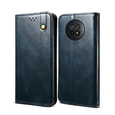 Coque Portefeuille Livre Cuir Etui Clapet B01S pour Xiaomi Redmi Note 9 5G Bleu