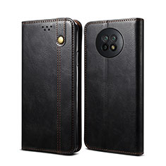 Coque Portefeuille Livre Cuir Etui Clapet B01S pour Xiaomi Redmi Note 9 5G Noir