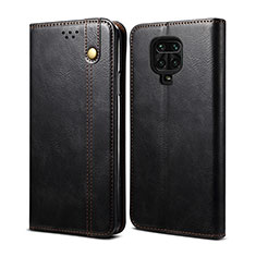 Coque Portefeuille Livre Cuir Etui Clapet B01S pour Xiaomi Redmi Note 9S Noir