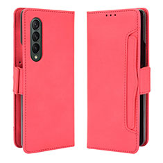 Coque Portefeuille Livre Cuir Etui Clapet B01Y pour Samsung Galaxy Z Fold4 5G Rouge