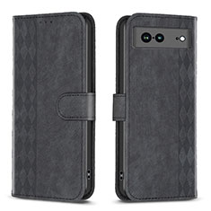 Coque Portefeuille Livre Cuir Etui Clapet B02F pour Google Pixel 7a 5G Noir