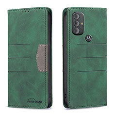 Coque Portefeuille Livre Cuir Etui Clapet B02F pour Motorola Moto G Play (2023) Vert