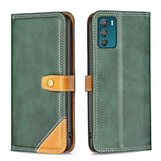 Coque Portefeuille Livre Cuir Etui Clapet B02F pour Motorola Moto G42 Vert