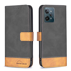 Coque Portefeuille Livre Cuir Etui Clapet B02F pour Realme C31 Noir