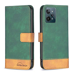 Coque Portefeuille Livre Cuir Etui Clapet B02F pour Realme C31 Vert