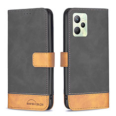 Coque Portefeuille Livre Cuir Etui Clapet B02F pour Realme Narzo 50A Prime Noir