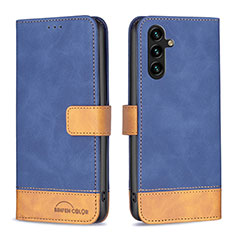 Coque Portefeuille Livre Cuir Etui Clapet B02F pour Samsung Galaxy A13 5G Bleu