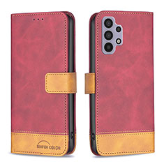 Coque Portefeuille Livre Cuir Etui Clapet B02F pour Samsung Galaxy A32 4G Rouge