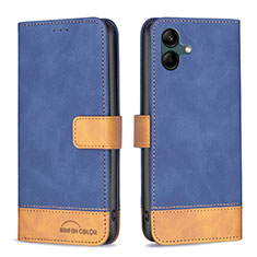 Coque Portefeuille Livre Cuir Etui Clapet B02F pour Samsung Galaxy F04 Bleu