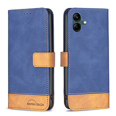 Coque Portefeuille Livre Cuir Etui Clapet B02F pour Samsung Galaxy M04 Bleu