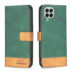 Coque Portefeuille Livre Cuir Etui Clapet B02F pour Samsung Galaxy M33 5G Vert