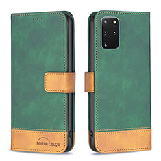 Coque Portefeuille Livre Cuir Etui Clapet B02F pour Samsung Galaxy S20 Plus Vert