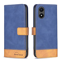 Coque Portefeuille Livre Cuir Etui Clapet B02F pour Vivo Y02S Bleu