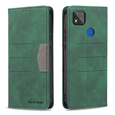 Coque Portefeuille Livre Cuir Etui Clapet B02F pour Xiaomi POCO C31 Vert