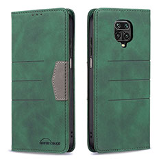 Coque Portefeuille Livre Cuir Etui Clapet B02F pour Xiaomi Poco M2 Pro Vert