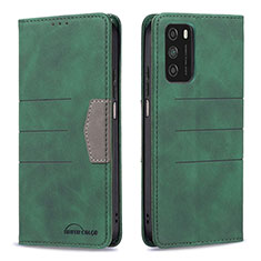 Coque Portefeuille Livre Cuir Etui Clapet B02F pour Xiaomi Poco M3 Vert