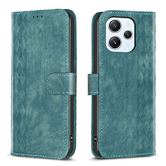 Coque Portefeuille Livre Cuir Etui Clapet B02F pour Xiaomi Redmi 12 4G Vert