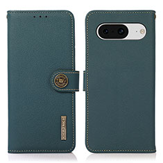 Coque Portefeuille Livre Cuir Etui Clapet B02H pour Google Pixel 8 5G Vert