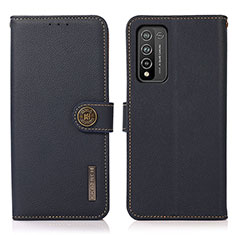 Coque Portefeuille Livre Cuir Etui Clapet B02H pour Huawei Honor 10X Lite Bleu