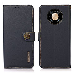 Coque Portefeuille Livre Cuir Etui Clapet B02H pour Huawei Mate 40 Pro Bleu