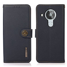 Coque Portefeuille Livre Cuir Etui Clapet B02H pour Nokia 7.3 Bleu