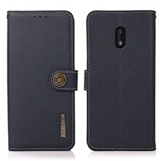 Coque Portefeuille Livre Cuir Etui Clapet B02H pour Nokia C01 Plus Bleu