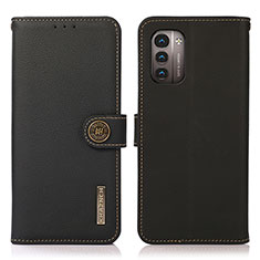 Coque Portefeuille Livre Cuir Etui Clapet B02H pour Nokia G11 Noir