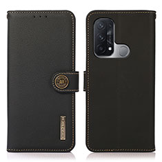 Coque Portefeuille Livre Cuir Etui Clapet B02H pour Oppo Reno5 A Noir