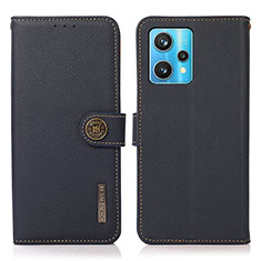 Coque Portefeuille Livre Cuir Etui Clapet B02H pour Realme 9 4G Bleu