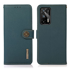 Coque Portefeuille Livre Cuir Etui Clapet B02H pour Realme GT Neo 5G Vert