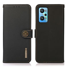 Coque Portefeuille Livre Cuir Etui Clapet B02H pour Realme GT2 5G Noir