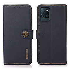 Coque Portefeuille Livre Cuir Etui Clapet B02H pour Realme V11 5G Bleu