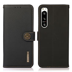 Coque Portefeuille Livre Cuir Etui Clapet B02H pour Sony Xperia 5 IV Noir