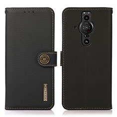 Coque Portefeuille Livre Cuir Etui Clapet B02H pour Sony Xperia PRO-I Noir