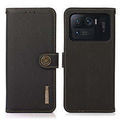 Coque Portefeuille Livre Cuir Etui Clapet B02H pour Xiaomi Mi 11 Ultra 5G Noir