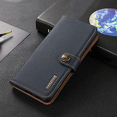 Coque Portefeuille Livre Cuir Etui Clapet B02H pour Xiaomi Mi 12 Ultra 5G Bleu