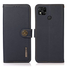 Coque Portefeuille Livre Cuir Etui Clapet B02H pour Xiaomi POCO C31 Bleu