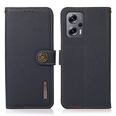 Coque Portefeuille Livre Cuir Etui Clapet B02H pour Xiaomi Redmi K50i 5G Bleu