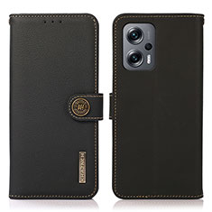 Coque Portefeuille Livre Cuir Etui Clapet B02H pour Xiaomi Redmi K50i 5G Noir