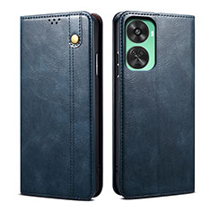 Coque Portefeuille Livre Cuir Etui Clapet B02S pour Huawei Nova 11 SE Bleu