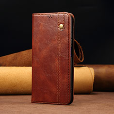 Coque Portefeuille Livre Cuir Etui Clapet B02S pour Xiaomi Redmi 10 India Marron